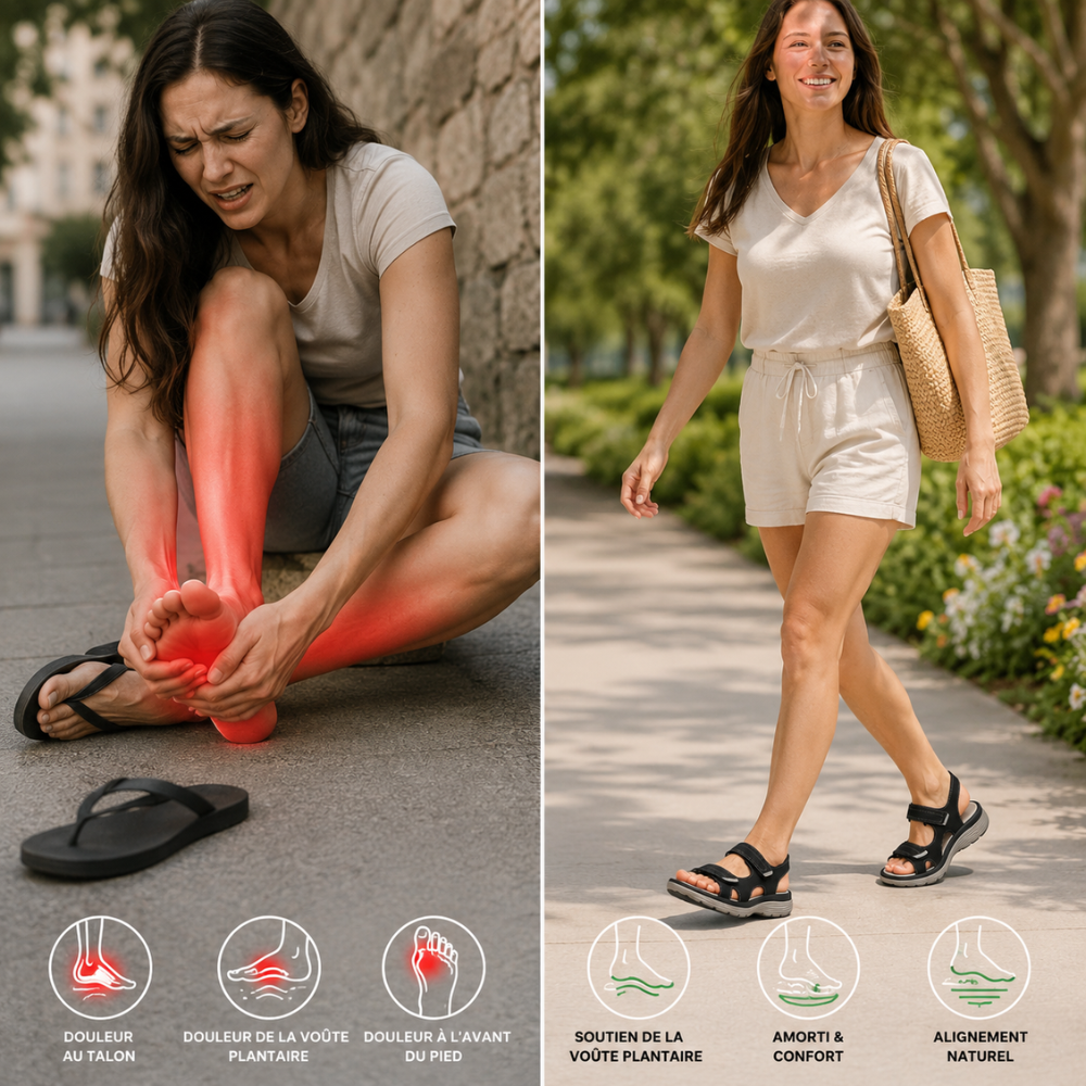 CALMAIRE | Sandales Orthopédiques Confort Claire