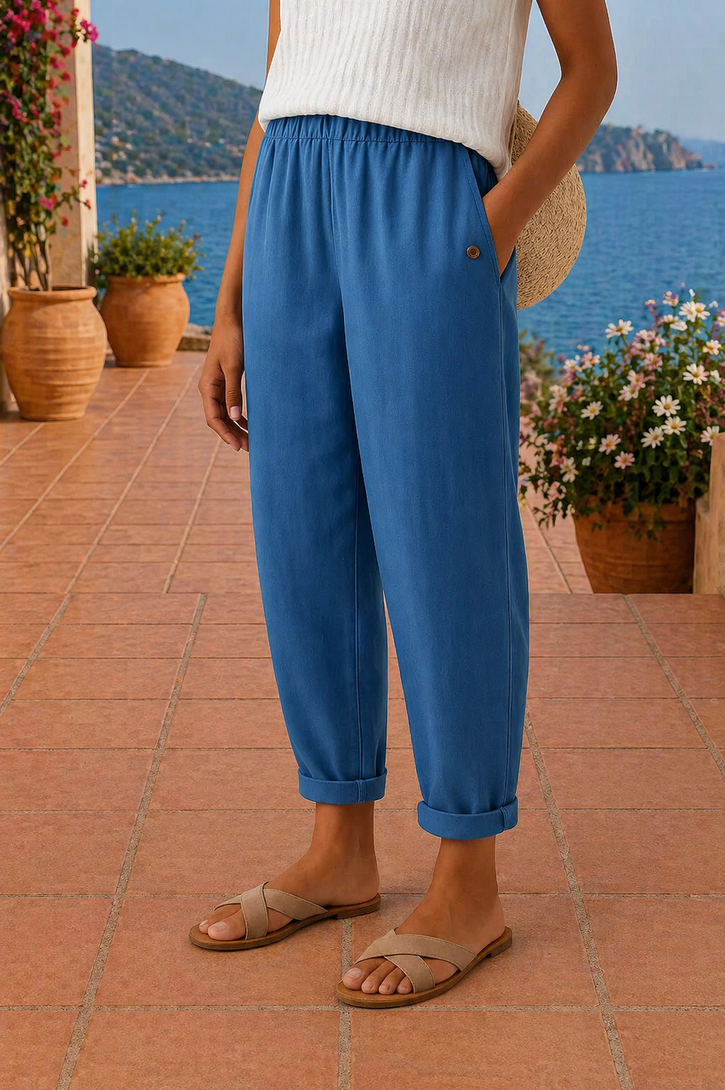 CALMAIRE | Pantalon Lin Fluide Léonie