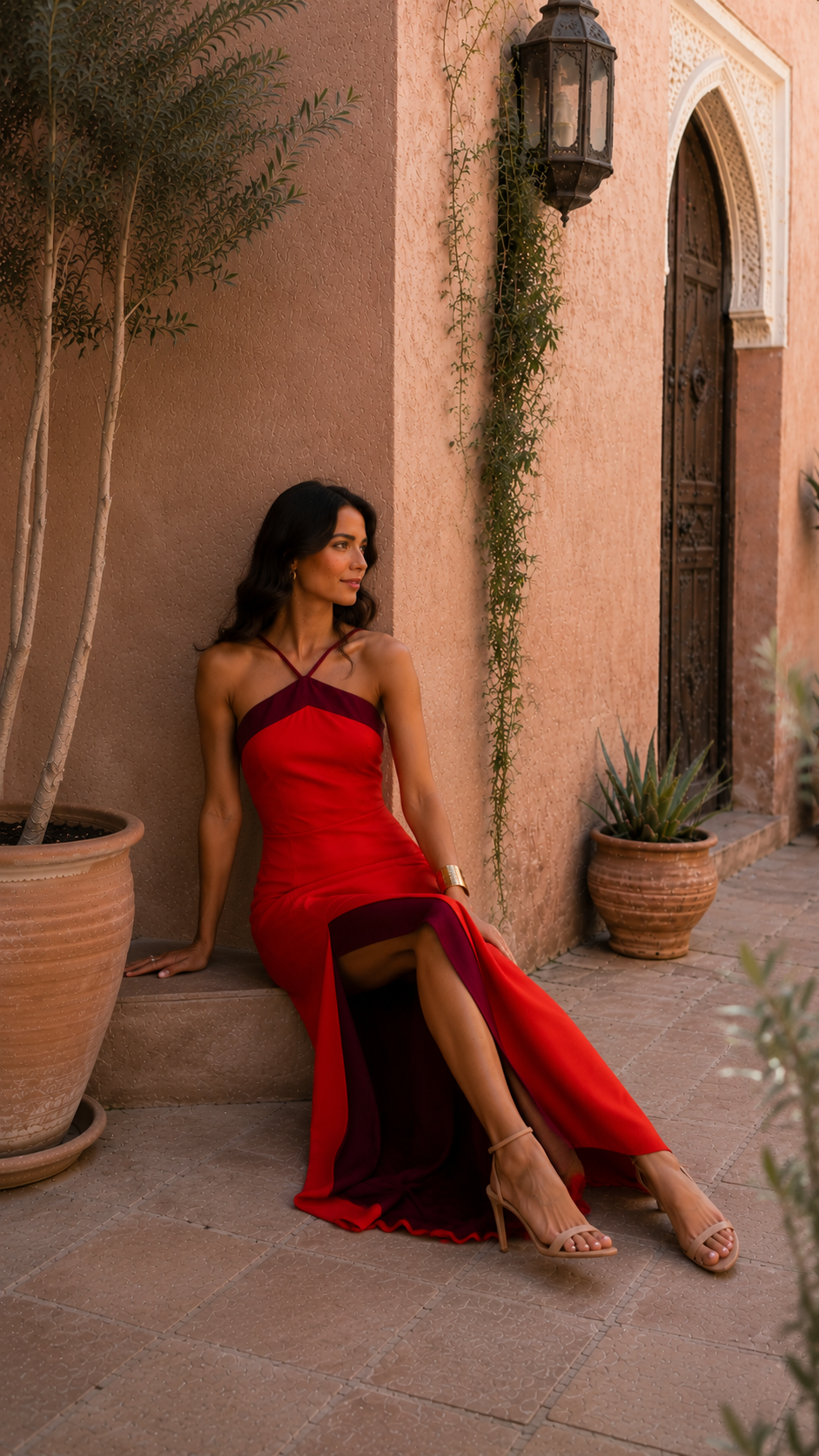 CALMAIRE | Robe Oasis Rouge Elen