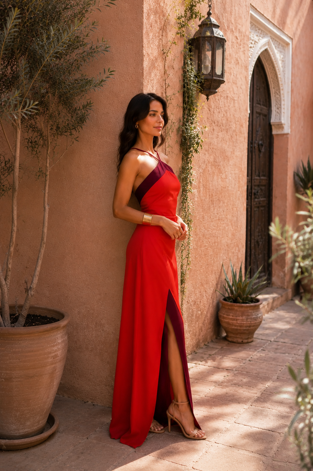 CALMAIRE | Robe Oasis Rouge Elen