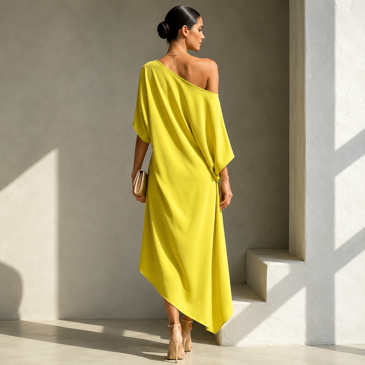 CALMAIRE | Robe Asymétrique Élégante Laura