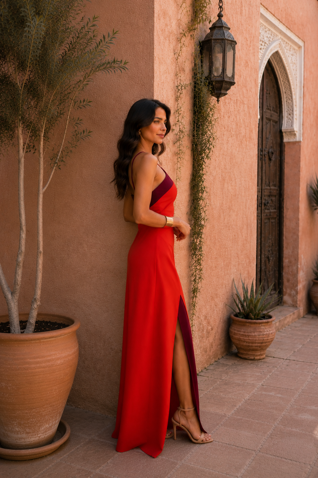 CALMAIRE | Robe Oasis Rouge Elen