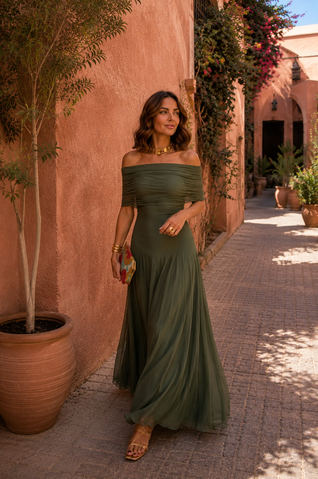 CALMAIRE | Robe Tulle Émeraude Hélène